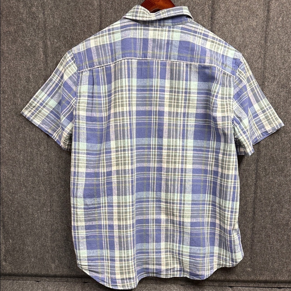 Levi's Casual Blue and White Plaid Shirt - Picture 4 of 8